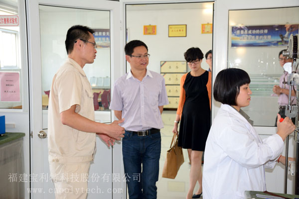 平湖市委办副主任、政研室主任陶熠旻，平湖市委政研室副主任林士良，平湖市发改局副局长姜忠良，平湖市委市政府接待办副主任雷耘一行，莅临福建宝利特科技股份有限公司考察