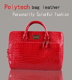 Polytech bag leather Personality Colorful Fashion